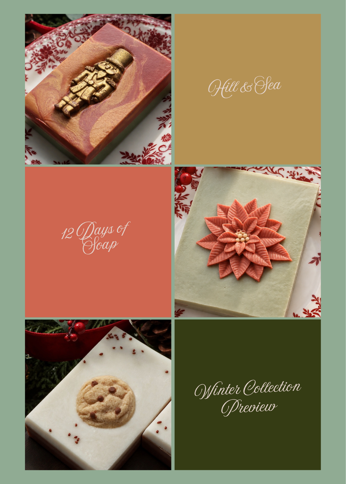 12 Days of Soap | PREORDER Winter Collection Soaps • Ships 12/1