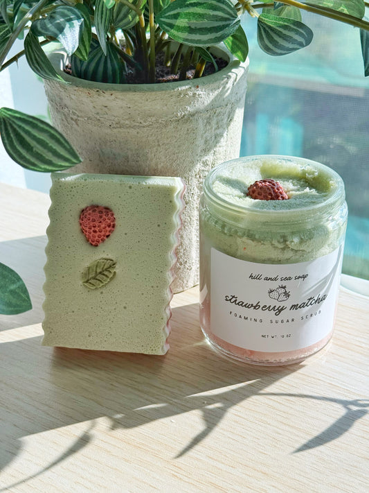 Strawberry Matcha | Soap + Scrub