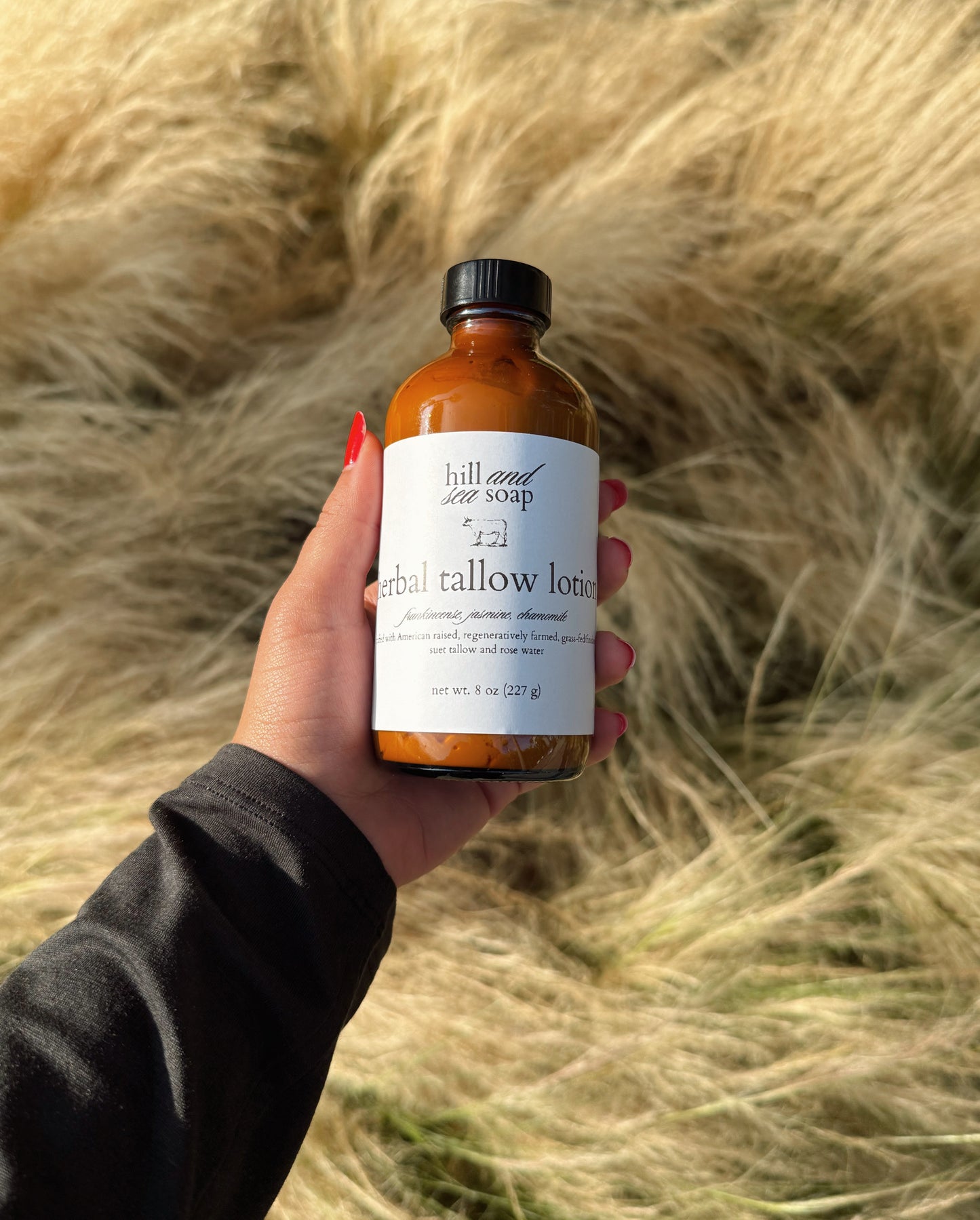 Herbal Tallow Lotion | 100% Grass Fed/Finished, Regeneratively Farmed, Suet Tallow